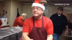 Ted Thing & helpers at #Tyngsboro American Legion Post 247 ready to serve monthly dinner for vetera