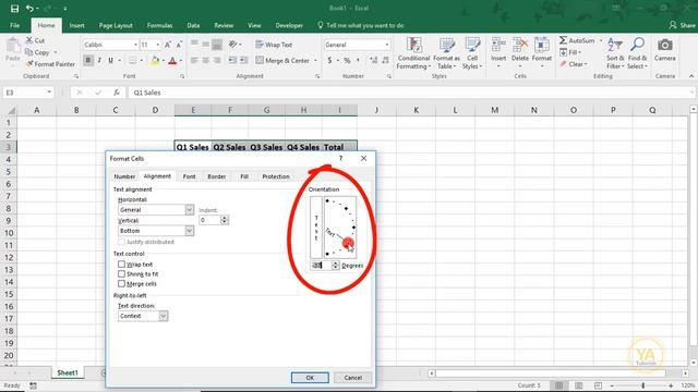 How to Make Angled Cells in Excel - Tutorial