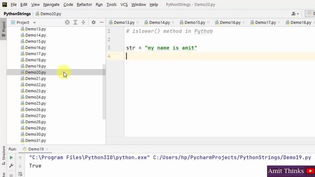 Python Strings Tutorial | Lecture 14 | Amit Thinks