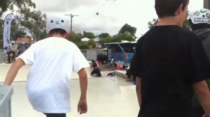 Chair Skatin' Demo at Colac: Harvey McCorkell, Paddy Giblin and Christiaan 'Otter' Bailey