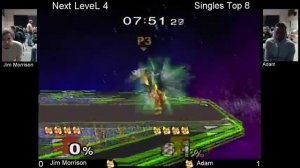 Next LeveL 4 - Adam (White Fox) vs Jim Morrison (Red Fox) - SSBM Singles LS