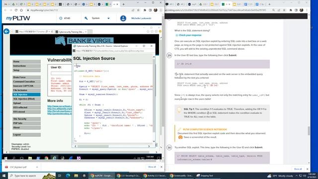SQL Injection demo смотреть онлайн