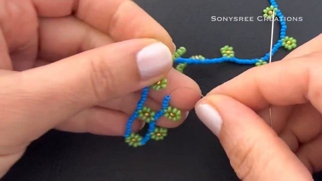Scarf Beaded Necklace || Kerchief Beaded Necklace || DIY Beaded Necklace