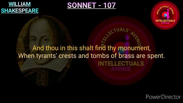 Sonnet 107 Not mine own fears, nor the prophetic soul by William Shakespeare смотреть онлайн