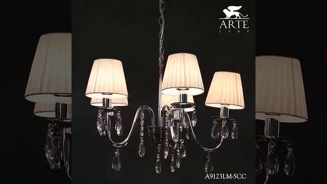 Подвесная люстра ARTE Lamp A9123LM-5CC - видеообзор смотреть онлайн