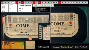 Day 74 - The Red Cross  - Craps $100k Bankroll Build