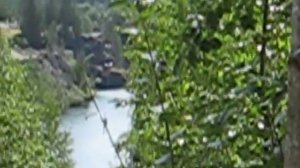 Рускеала. Канатная дорога(зиплайн) над водой.