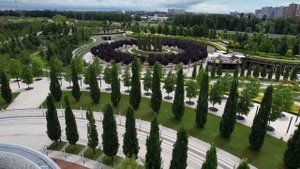 парк "Краснодар" Сергея Галицкого с высоты птичьего полета, 4K