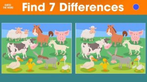 Find The Differences | Best Spot The Difference Puzzles Fun Puzzles For Kids | Find different point