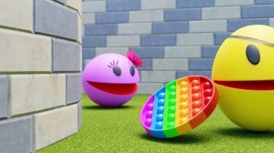 Pacman & MS Pacman vs Stone Pacman vs Iron-Man Pacman