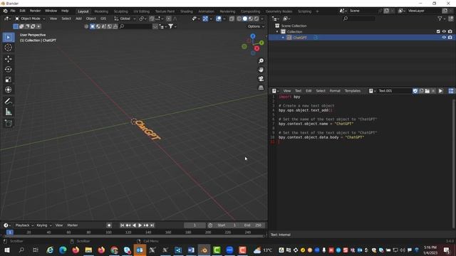 Blender Python script from ChatGPT - NO Coding skills смотреть онлайн