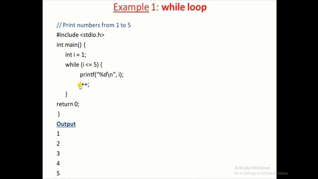 While loop and do..while loop in C programming language