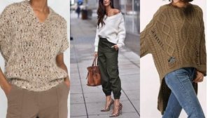 МОДНЫЕ ВЯЗАНЫЕ ВЕЩИ? СВИТЕРА КАРДИГАНЫ ПУЛОВЕРЫ ?СТИЛЬНЫЕ ФАСОНЫ УЗОРЫ?