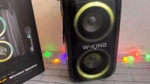 Портативная колонка ? W-king T9 Party Speaker . Обзор. Цена. Караоке