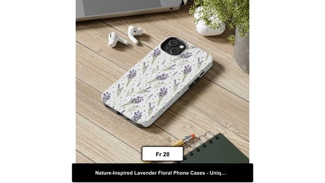 Nature-Inspired Lavender Floral Phone Cases - Unique Phone Case Gift Idea for Her смотреть онлайн