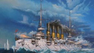 Подвиг крейсера Варяг. Слайд-шоу на слова песни о крейсере Варяг.