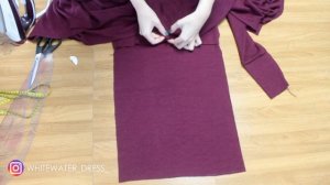 Как сшить платье из трикотажа. Пошив.