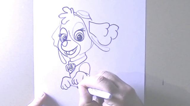 Как нарисовать Скай. Щенячий патруль.? смотреть онлайн