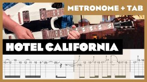 The Eagles - Hotel California - Guitar Tab | Metronome | No Audio | Lesson