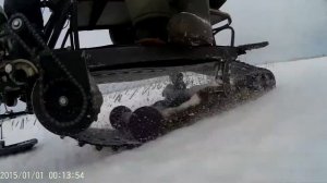 мини снегоход трансформер своими руками на бурановской гусенице 2 день испытаний