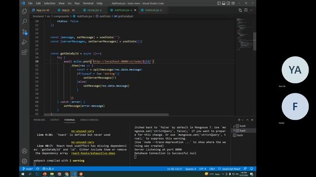 Todo App Using React and Express JS (Edit Todo REST API) смотреть онлайн