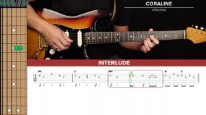 Coraline Guitar Cover Måneskin🎸|Tabs + Chords|