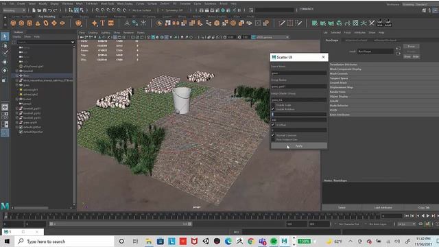 Python for Maya, Scatter Tool смотреть онлайн