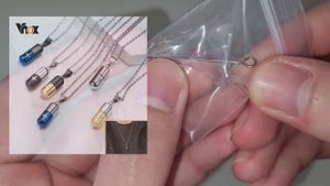 Герметичная металлическая капсула - колба - кулон с AliExpress