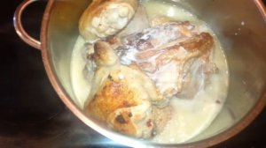 Рецепт курицы в сливочном соусе
