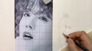 How to draw basic sketch using the grid (Real Time) 그리드를 이용해서 기본 스케치 쉽게 그리기!