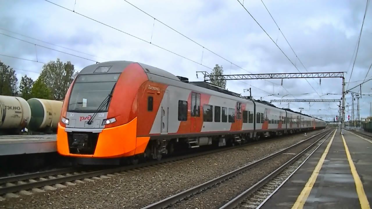 "Ласточка" ЭС1-028 (с ЭС1-030) Москва - Нижний Новгород смотреть онлайн