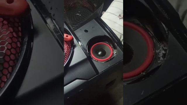 колонка lg 1000ватт, извлечение среднечастотного динамика. смотреть онлайн