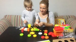 Игры с пластилином. Набор пластилиновая пицца.Урок лепки=))Игры с мягким . Пластилин Плей до Набор