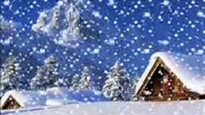 Белый пушистый снег.