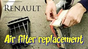Замена воздушного фильтра на Renault Magane II