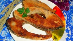 Жареный карп в кляре с манкой