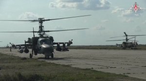 Боевая работа вертолетов Ка-52