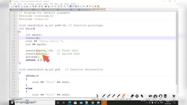 Default Argument in CPP