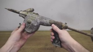 Старинный перфоратор с ручным коленчатым валом