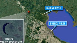 Mysterious island near the Parana river