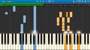 Песня зайца и волка на карнавале (из мультфильма «Ну, погоди!») (на пианино Synthesia cover)