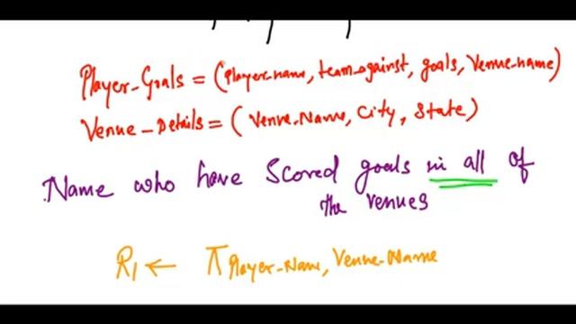 Relational Algebra 6 - Division Operator