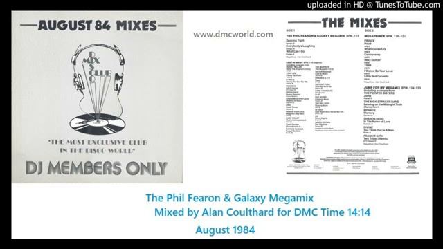 Phil Fearon & Galaxy Megamix DMC Alan Coulthard mix Aug 1984 смотреть онлайн