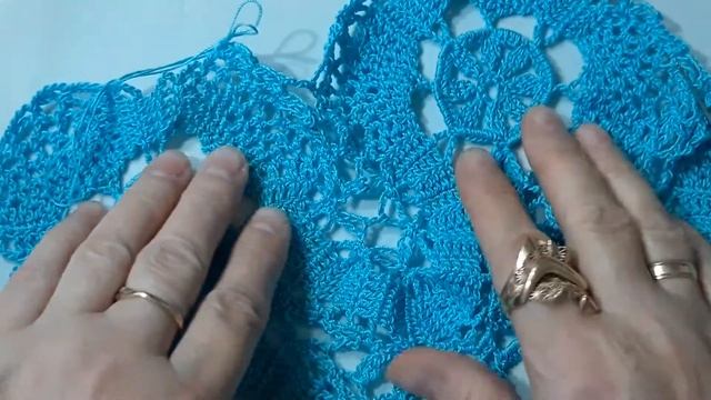 Салфетка крючком.часть3.Брюггское кружево.