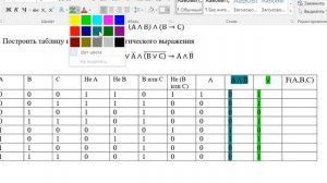 Разбор задания с прошлого урока.  Упрощение логических выражений и таблицы истинности