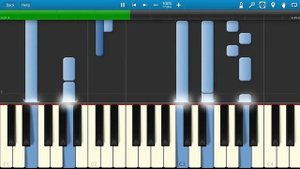 Постой, паровоз (Из кинофильма Операция Ы) (на пианино Synthesia)