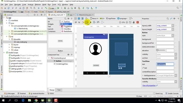 Android Studio Tutorial - Circle ImageView with Picasso. смотреть онлайн