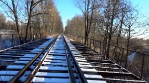 Небольшой железнодорожный мост около стекольного завода ООО Русджам. Гороховецкий район