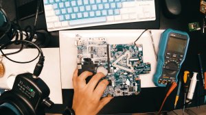 Типовая неисправность ноутбука DNS W253EGQ плата 6-71-w25s0-d02 - ремонт ноутбука за минуту - Курск