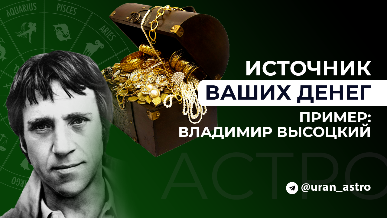 Где Деньги? Разбираемся в своих натальных картах и знакомимся с картой Владимира Высоцкого